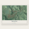 Buchtel, Ohio map print, the full design