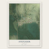 Steinauer, Nebraska map print, the full design