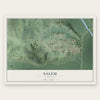 Salem, Nebraska map print, the full design