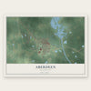 Aberdeen, Mississippi map print, the full design
