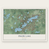 Prior Lake, Minnesota map print, the full design
