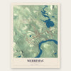 Merrimac, Massachusetts map print, the full design