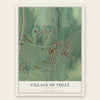 Village of Tully, New York map print, the full design