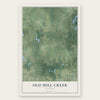 Old Mill Creek, Illinois map print, the full design