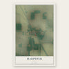 Harpster, Ohio map print, the full design