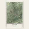 Stroud, Pennsylvania map print, the full design