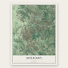Mulberry, Georgia map print, the full design
