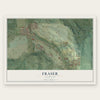 Fraser, Colorado map print, the full design