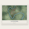 Littlefork, Minnesota map print, the full design