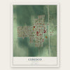 Ceresco, Nebraska map print, the full design