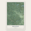 Millston, Wisconsin map print, the full design