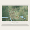 Branford, Florida map print, the full design