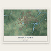 Middletown, Delaware map print, the full design