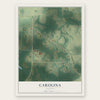 Carolina, Alabama map print, the full design