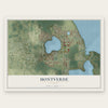 Montverde, Florida map print, the full design