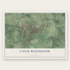 Canal Winchester, Ohio map print, the full design