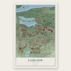 Fairview, Oregon map print, the full design