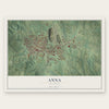 Anna, Illinois map print, the full design