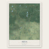 Neva, Wisconsin map print, the full design