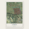 Lompoc, California map print, the full design