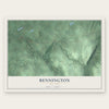 Bennington, New York map print, the full design