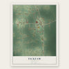 Tickfaw, Louisiana map print, the full design