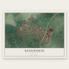 Kenilworth, New Jersey map print, the full design