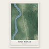 Fort Ripley, Minnesota map print, the full design