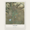Kanab, Utah map print, the full design