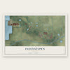 Indiantown, Florida map print, the full design