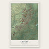 Cheney, Washington map print, the full design