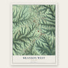 Branson West, Missouri map print, the full design