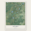 Ottawa, Wisconsin map print, the full design