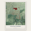 Lincoln Homes, Georgia map print, the full design