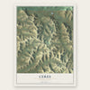 Ceres, Pennsylvania map print, the full design