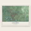 Columbia, Mississippi map print, the full design