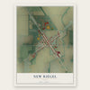 New Riegel, Ohio map print, the full design