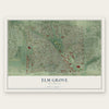 Elm Grove, Wisconsin map print, the full design