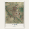Lamesa, Texas map print, the full design