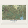 Susanville, California map print, the full design
