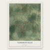 Gordonville, Missouri map print, the full design