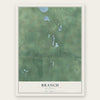Branch, Michigan map print, the full design