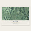Benson, New York map print, the full design