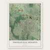 Thomasville Heights, Georgia map print, the full design