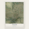 Folsom, New Mexico map print, the full design