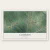 Clarkson, Kentucky map print, the full design