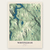 Whitingham, Vermont map print, the full design