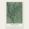 Rose Valley, Pennsylvania map print, the full design