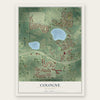 Cologne, Minnesota map print, the full design