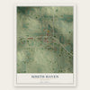 South Haven, Minnesota map print, the full design